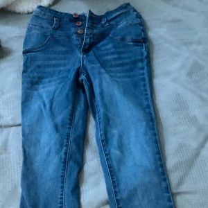 Denim High Waisted Skinny Jeans